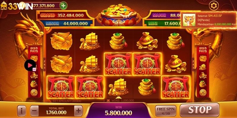 Thao tác tham gia trải nghiệm cá cược slot game ngoại binh 33win