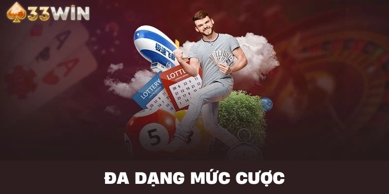 Đa dạng mức cược là một trong những ưu điểm khi chơi lô kép 33Win